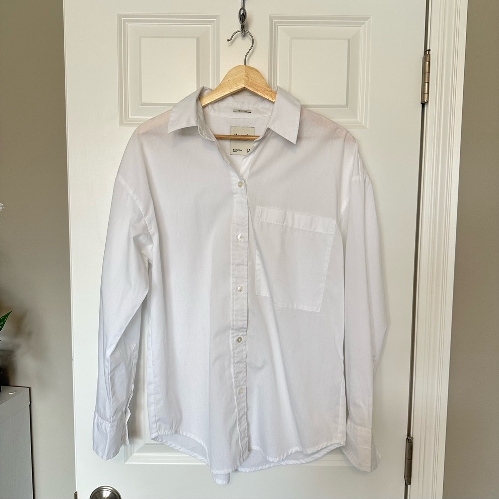 Abercrombie & Fitch Oversized Poplin Shirt